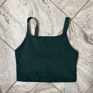 Girlfriend Collective Mia High Neck Bra, Moss